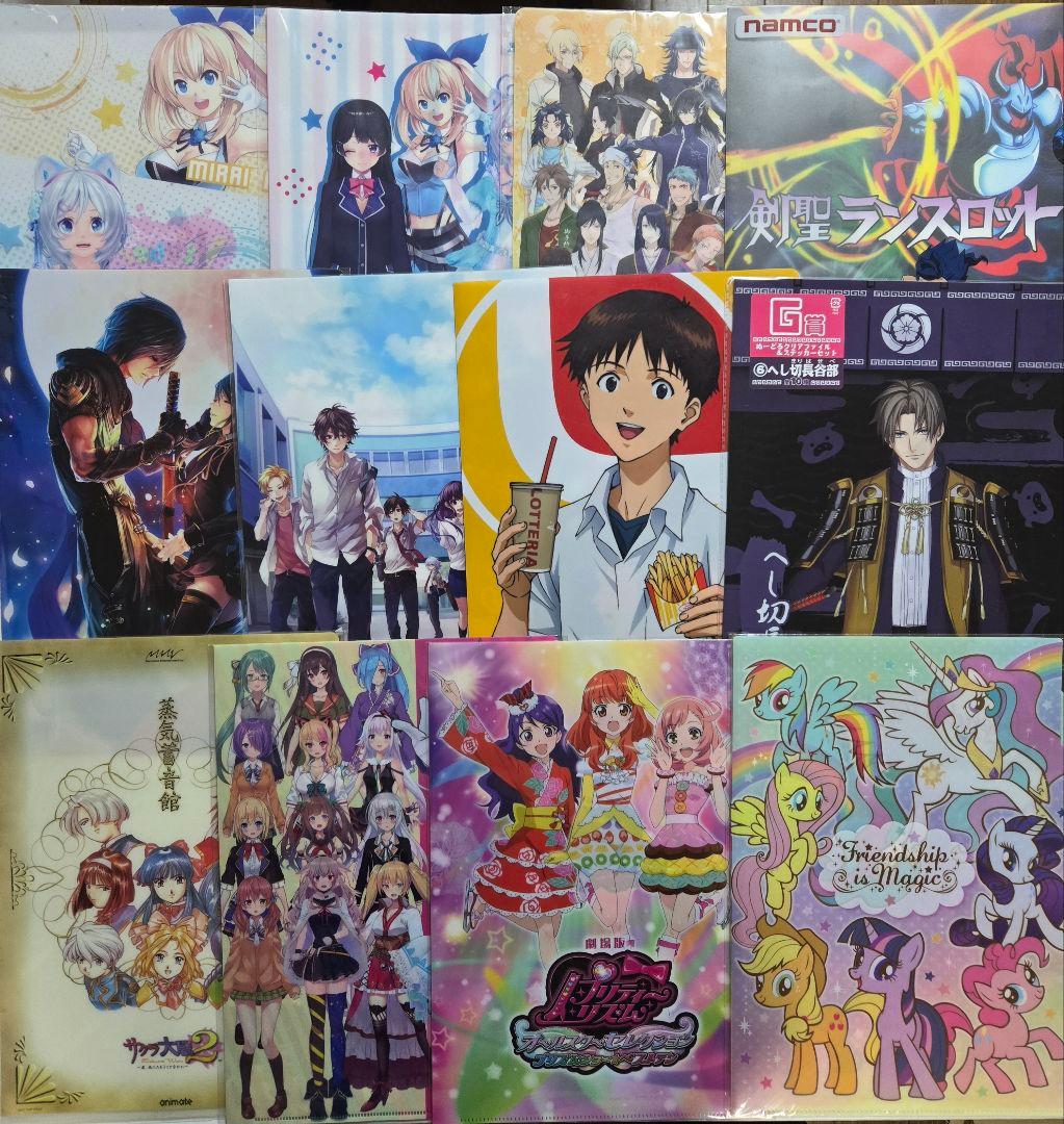 アニメグッズ キャラクターグッズ クリアファイル まとめ売り 200枚以上　①