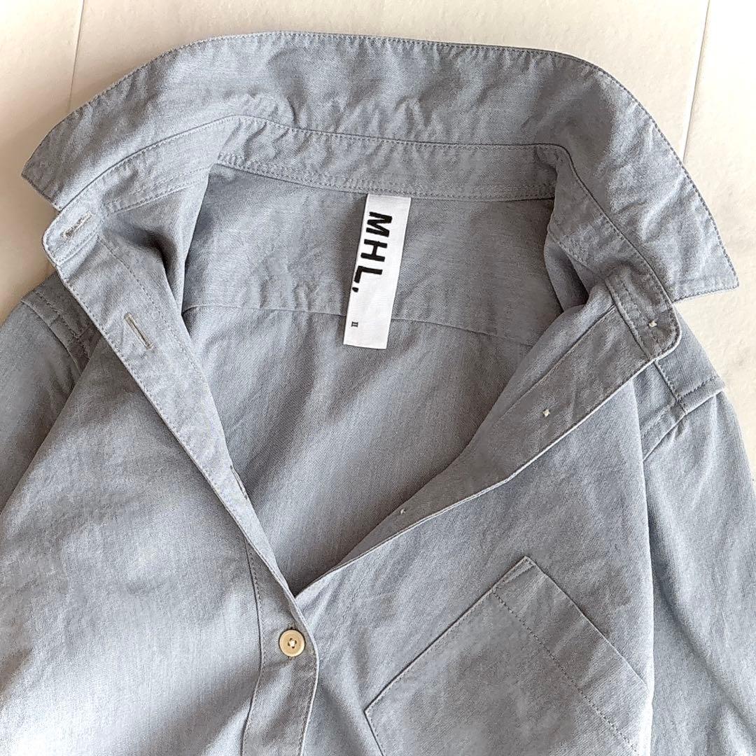 MHL. エムエイチエル コットンシャツワンピース