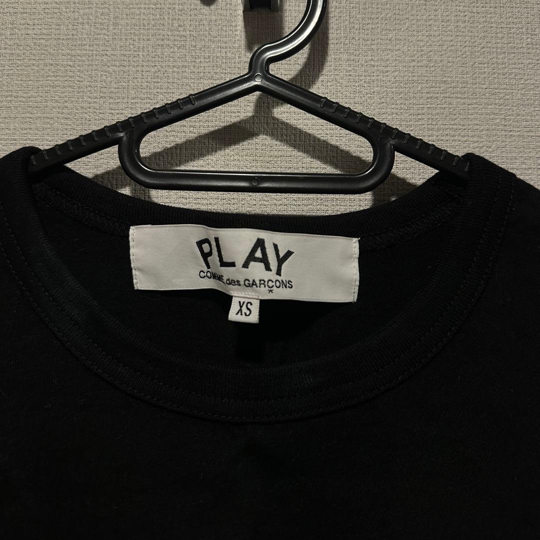 美品/PLAY COMME des GARÇONS ブラックTシャツ XS