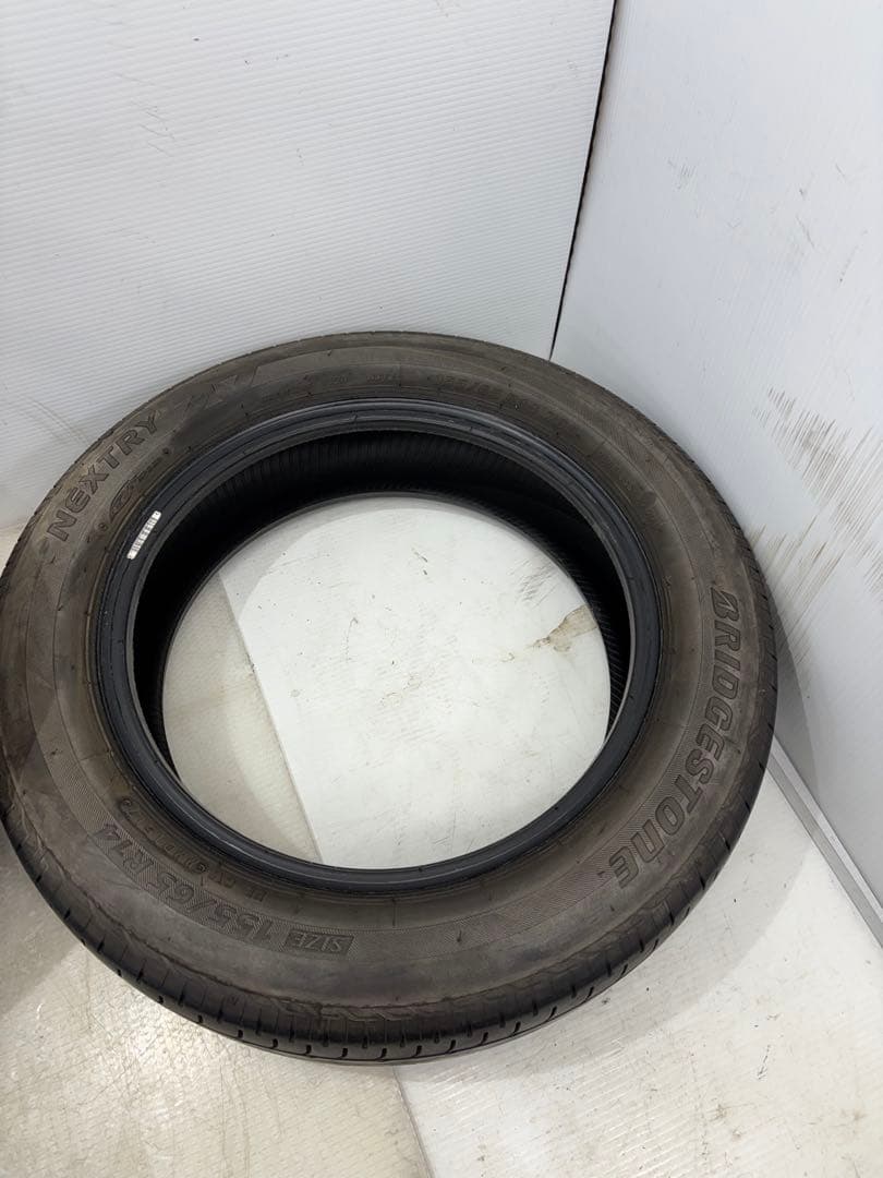富山県☆155/65R14 ブリヂストンNEXTRY 4本 8分山