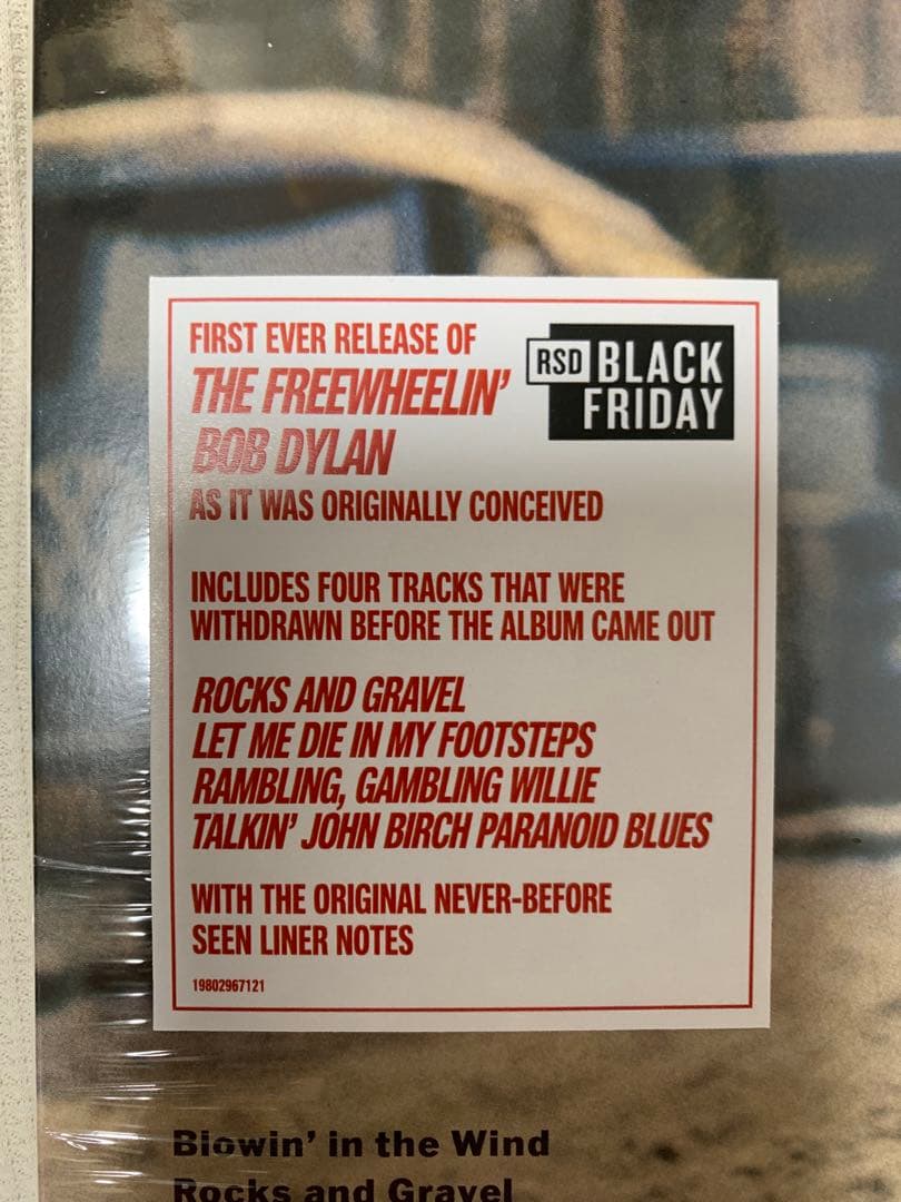 未開封 THE ORIGINAL FREEWHEELIN' BOB DYLAN