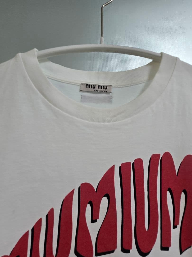 ☆MIU MIU ミュウミュウ トップス ロゴ Tシャツ☆