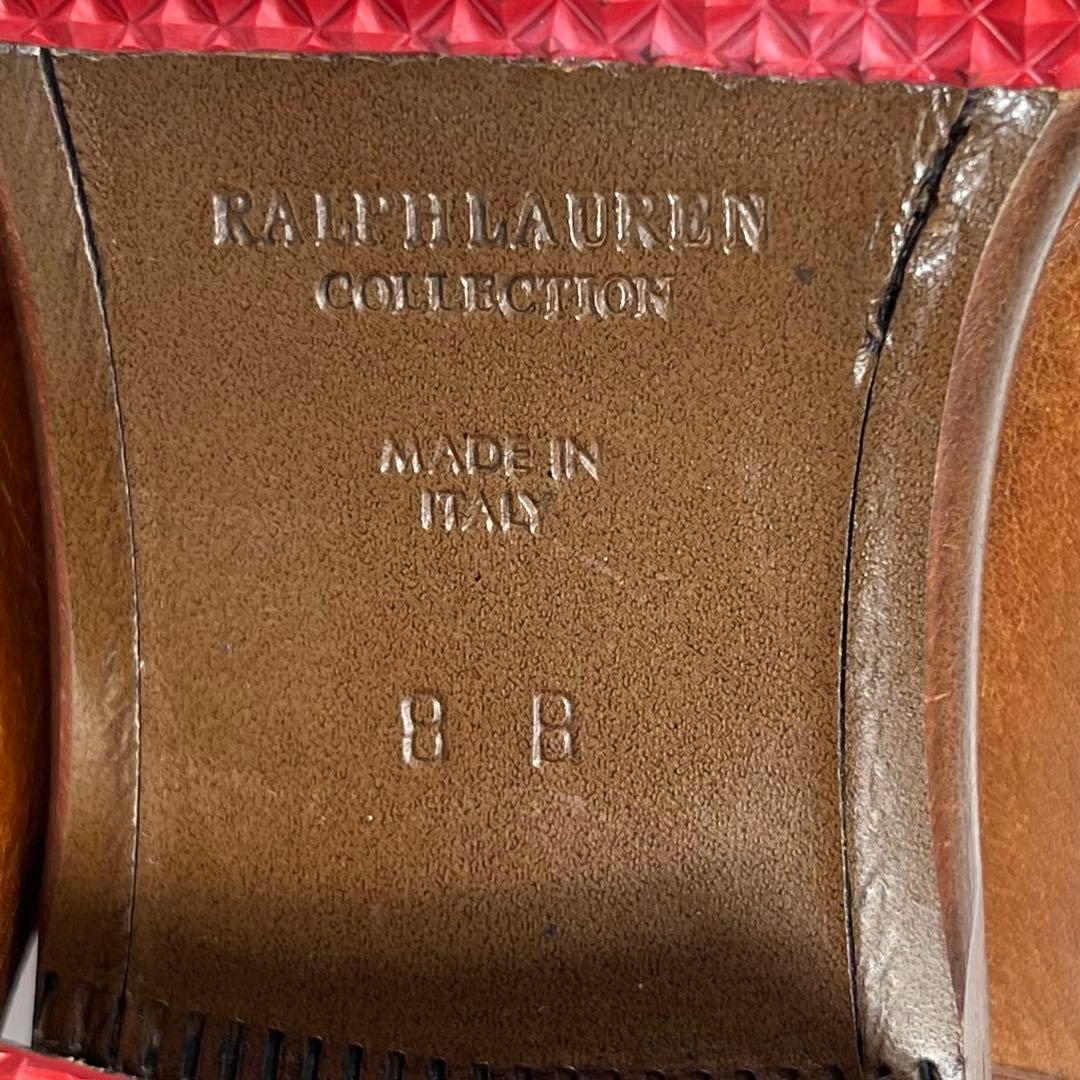 【極美品】RALPH LAUREN レザー ブラウン ロングブーツ 8B 25