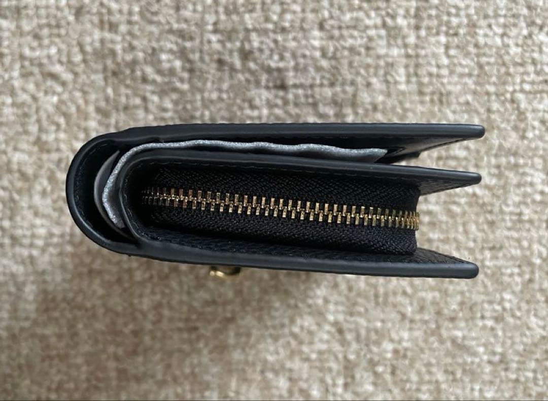 【未使用】COACH ブラック 二つ折り財布