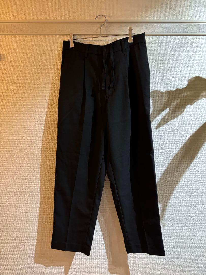 UNIQLO C ニットジャケット •タックワイドテーパードパンツ セット