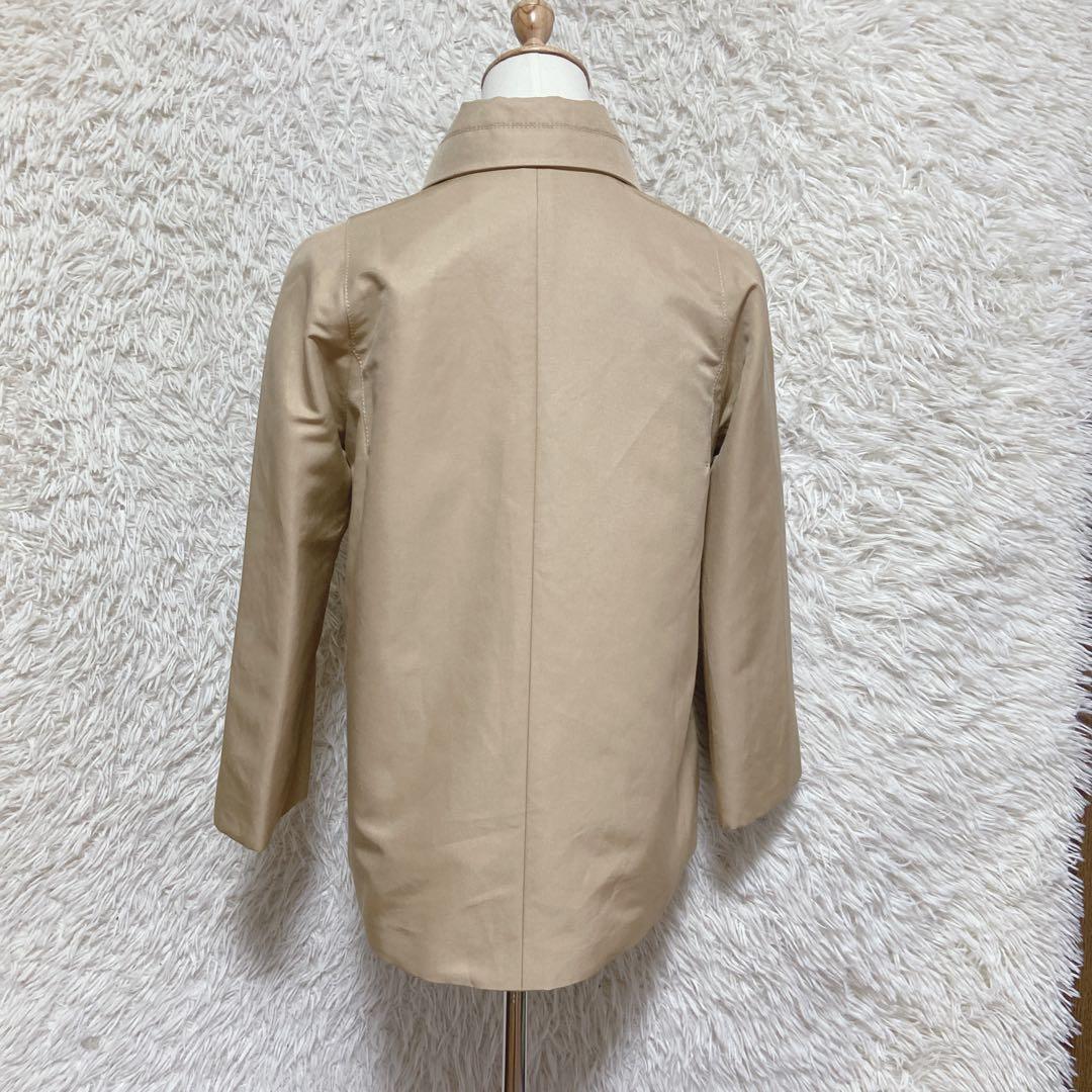 トゥモローランドコレクション　シルク混　　ステンカラーコート　ショート丈　38