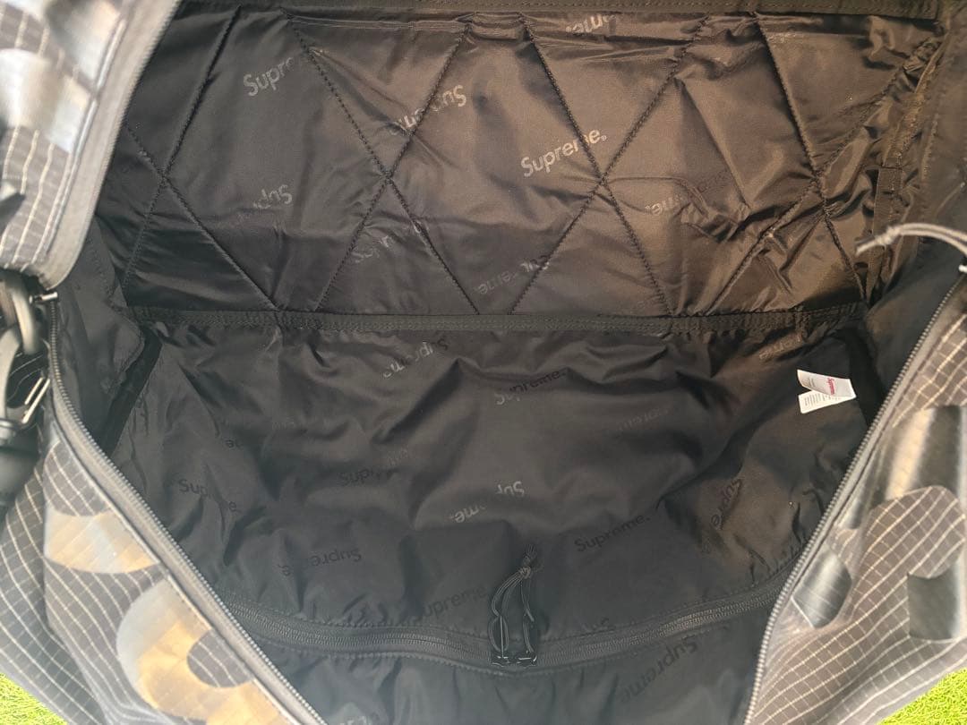 バッグ supreme duffle bag 24ss black