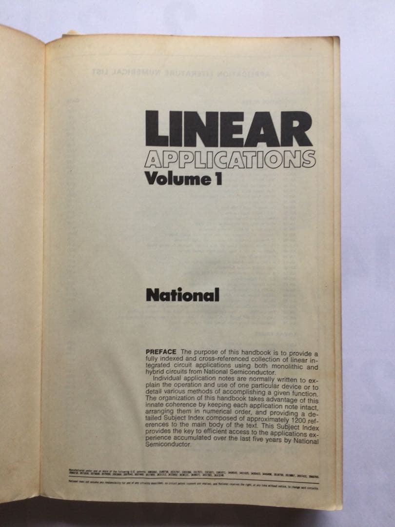 LINEAR Ｎational& APPLICATIONS HANDBOOK