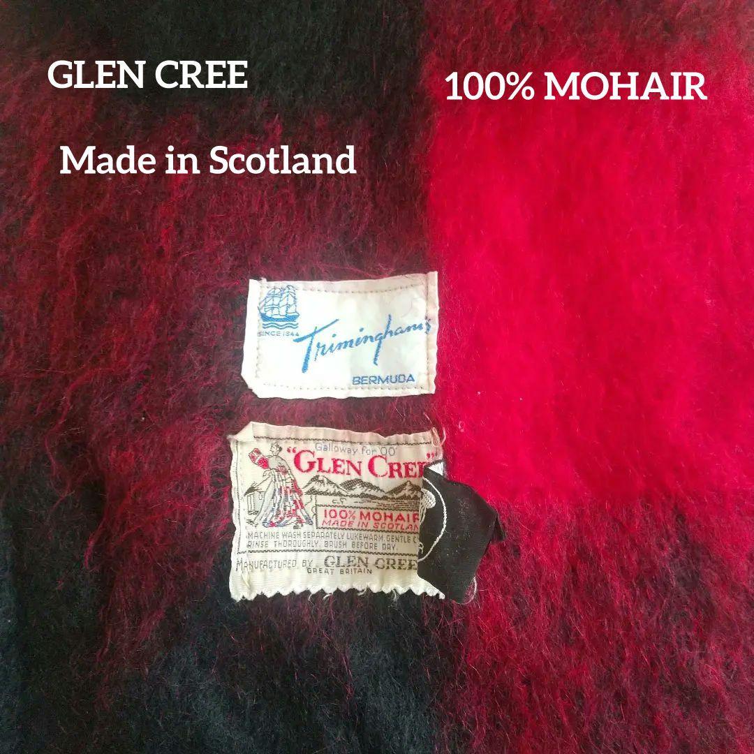 【希少‼️】GLEN CREE100%モヘア ブランケットスコットランド
