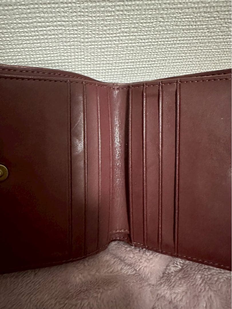 COACH 二つ折り財布　キャメル　ブラウン　ダビー　ウォレット