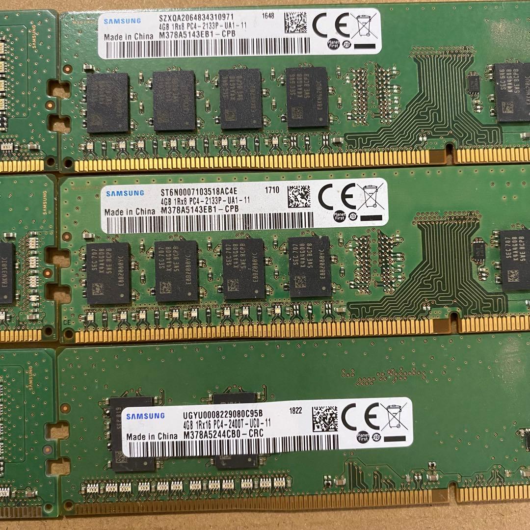 ド*ん様 DDR4 4GB×6枚セット Samsung デスクトップ用メモリ ま