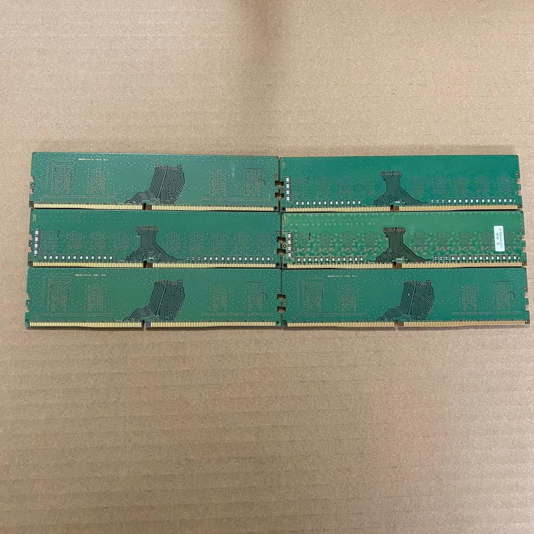 ド*ん様 DDR4 4GB×6枚セット Samsung デスクトップ用メモリ ま