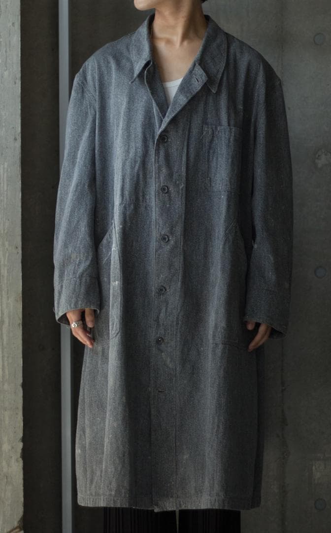 ジャケット・アウター 1950s Black chambray atelier coat