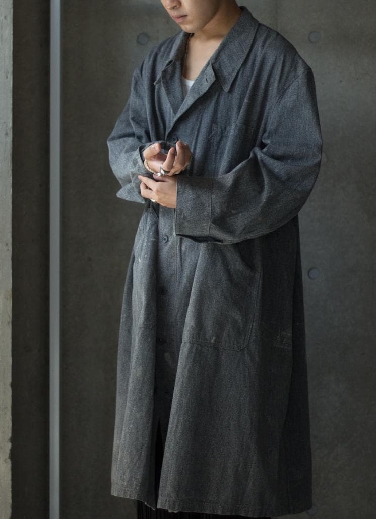 ジャケット・アウター 1950s Black chambray atelier coat