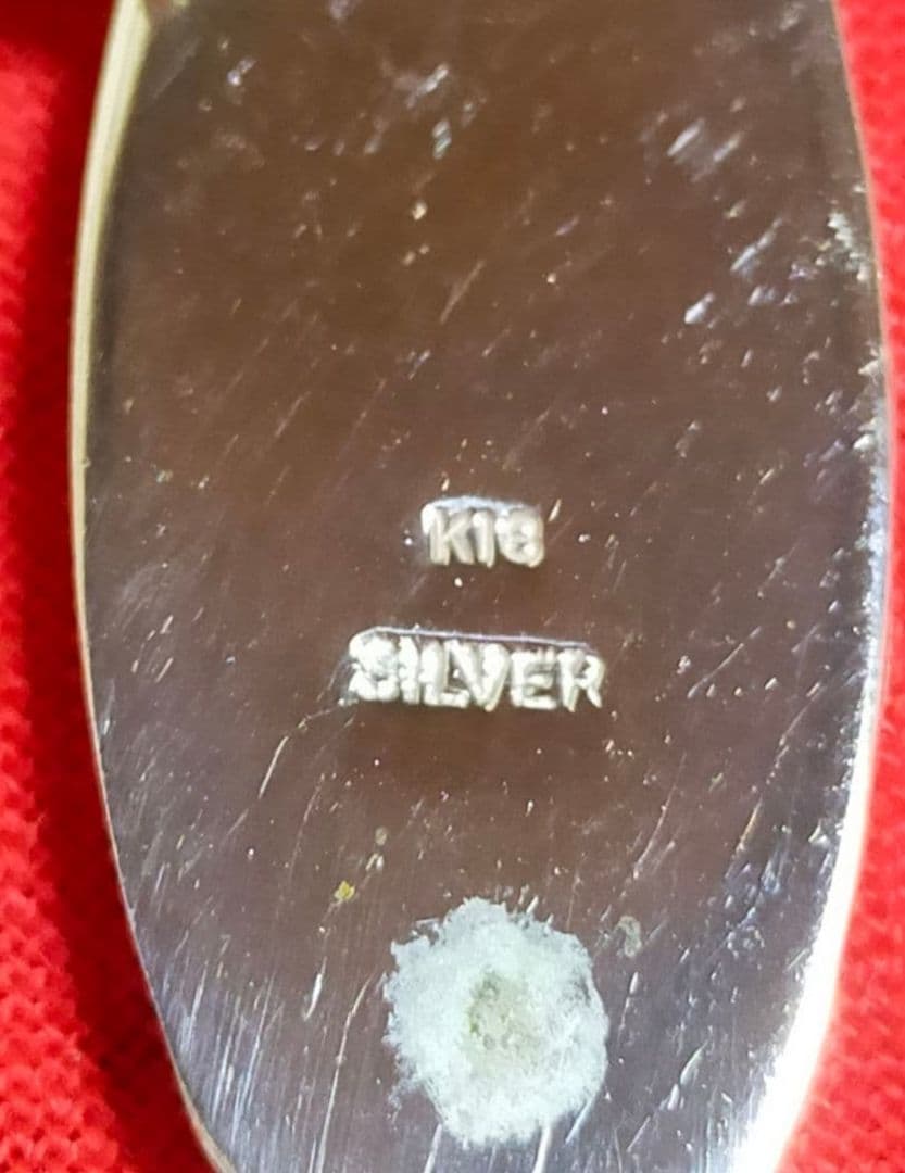 タイムセール★超希少品★タディ＆キングペンダントトップsilver925＆k18