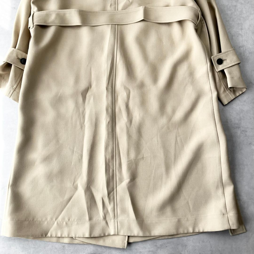 極美品✨　キャストコロン　ノーカラートレンチコート　ベージュ　880