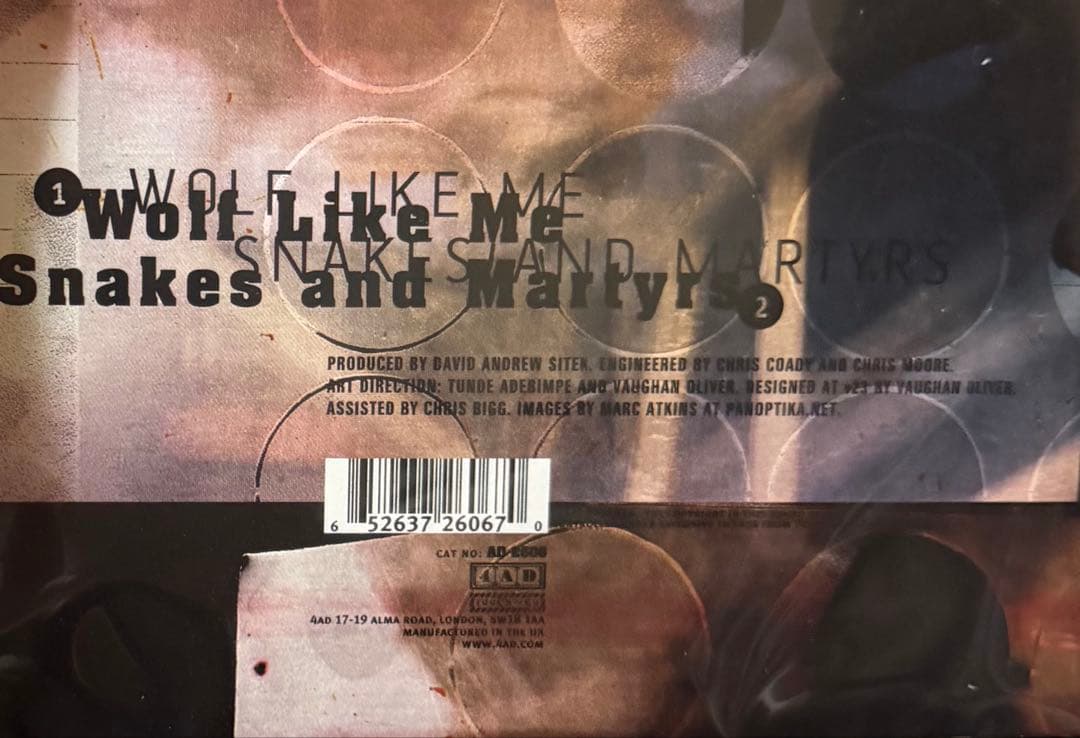 TV ON THE RADIO Wolf Like Me 7インチ レア