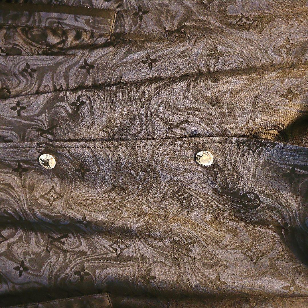 Louis Vuitton ジャケット　黒　紺　総柄　リバーシブル　ルイヴィトン