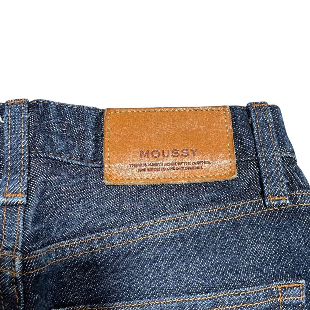 極美品✨MOUSSY MVS FLARE フレアデニム 濃紺 洗える 赤耳 26