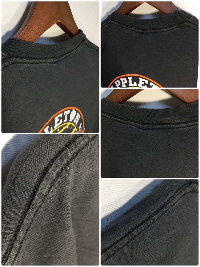 メンズブラック両面リプリント長袖Tシャツ By HARLEY-DAVIDSON