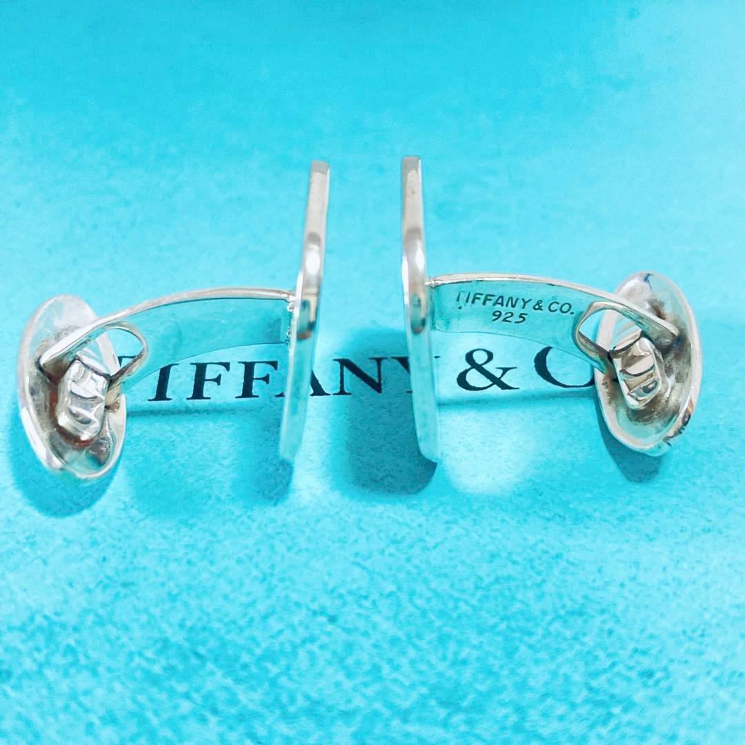 TIFFANY スクエア カフス 鏡面 ヴィンテージ シルバー S259055
