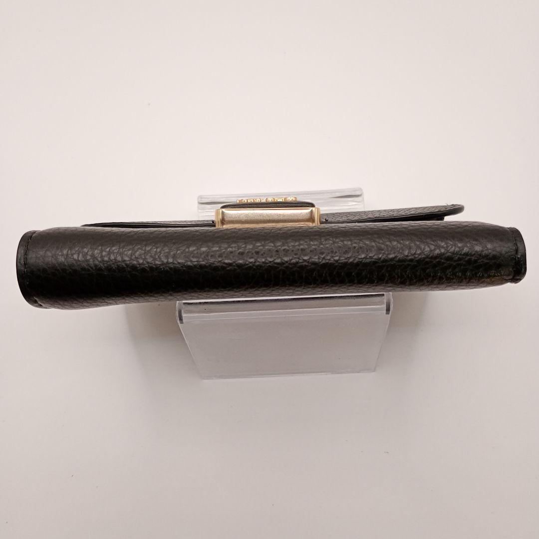 COACH コーチ 二つ折り財布 ブラック ウォレット ゴールド金具