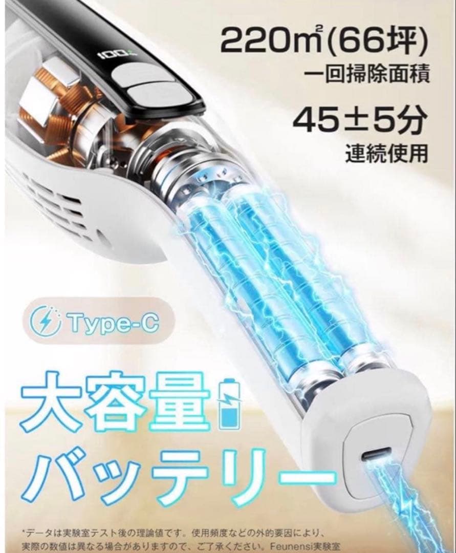 2026新登場‼️コードレス掃除機 超強力吸引 自立式 LED 超軽量 サイクロン