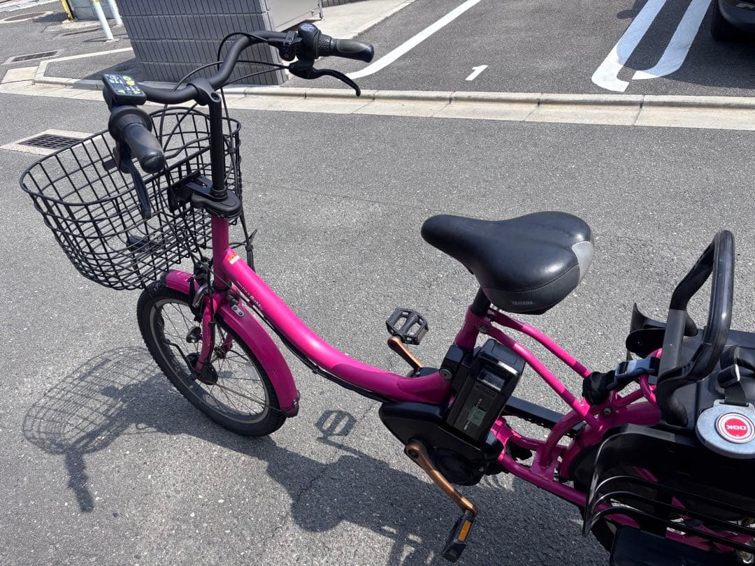 YAMAHA pas babby 電動アシスト自転車 ピンク　チャイルドシート