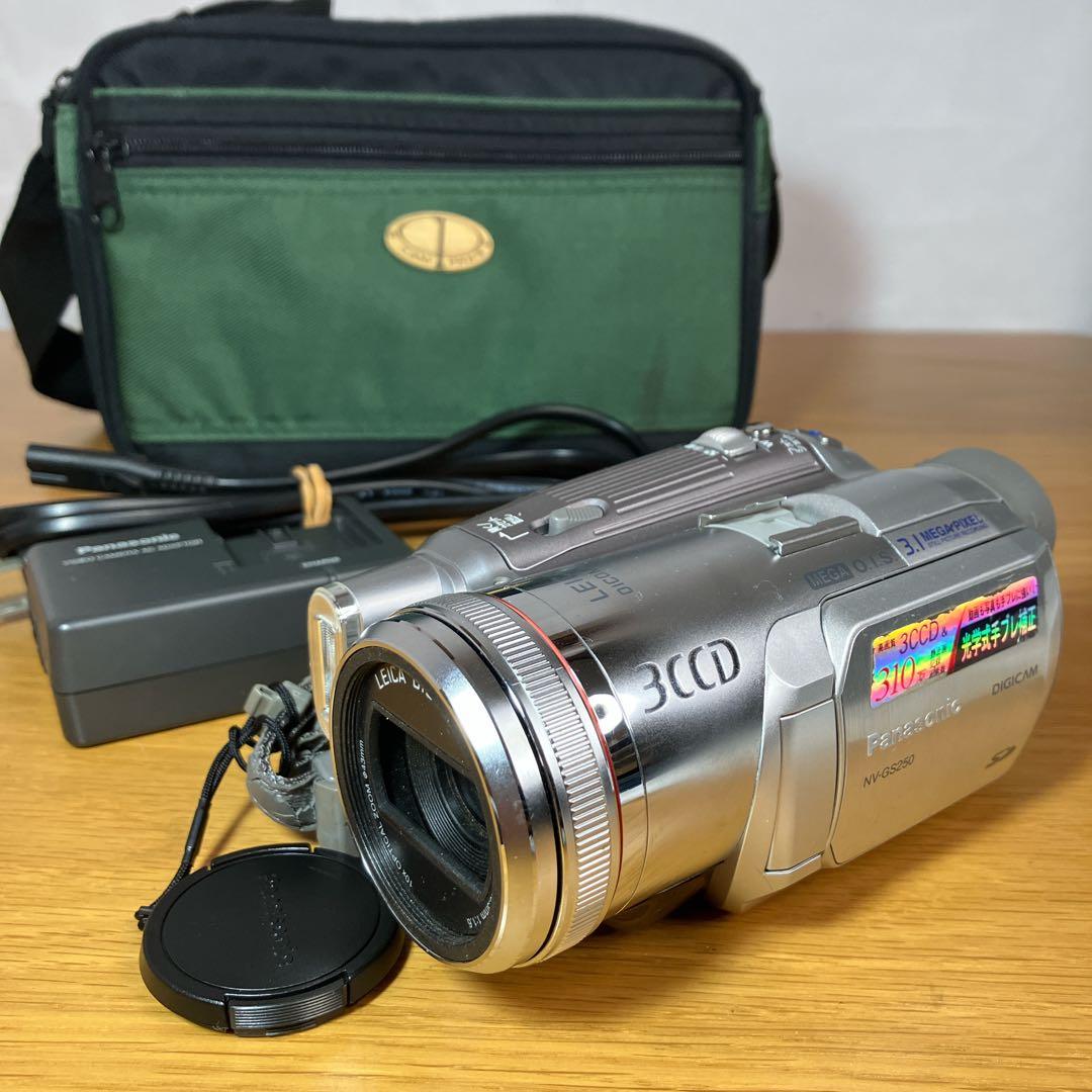 動作品】Panasonic NV-GS250 3CCD MiniDV ビデオカメ