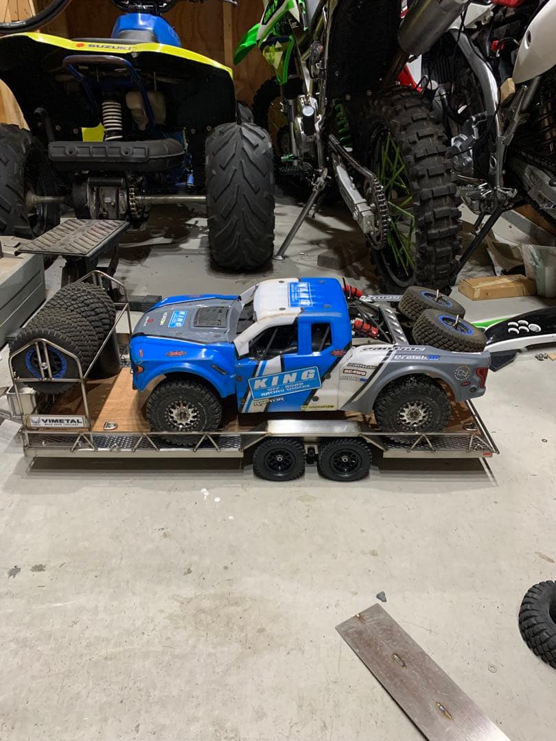 1/8 車載トレーラー　検（トラクサス　scx10 クローラー　ビッグトラック