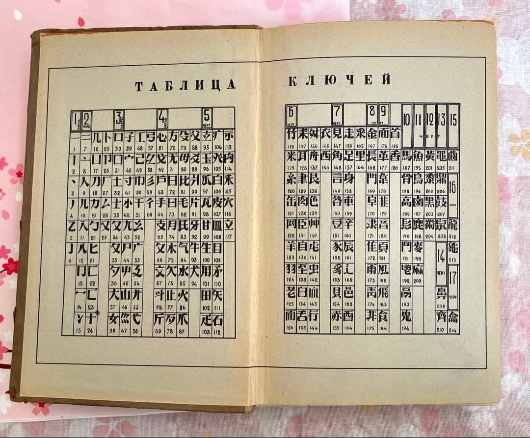 1944年ロシア語 漢字辞典Иероглифический Словарь骨董品