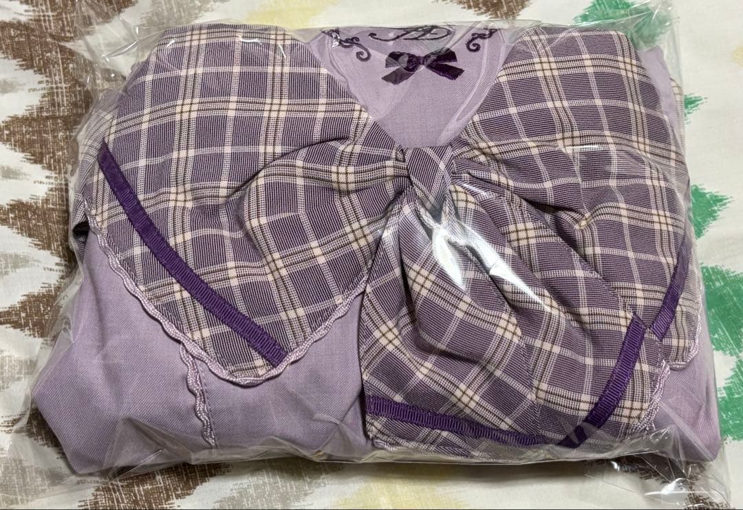 か*み様 Amavel Check Ribbonセーラーワンピース