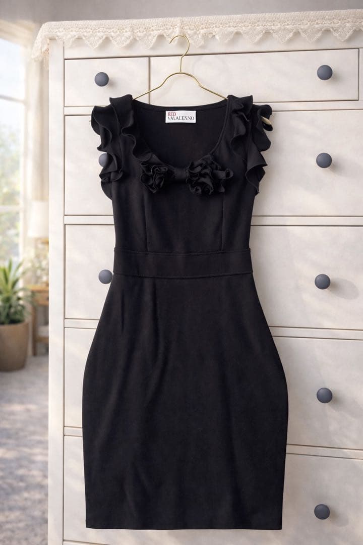 RED VALENTINO 上質ストレッチ 美ラインワンピ M