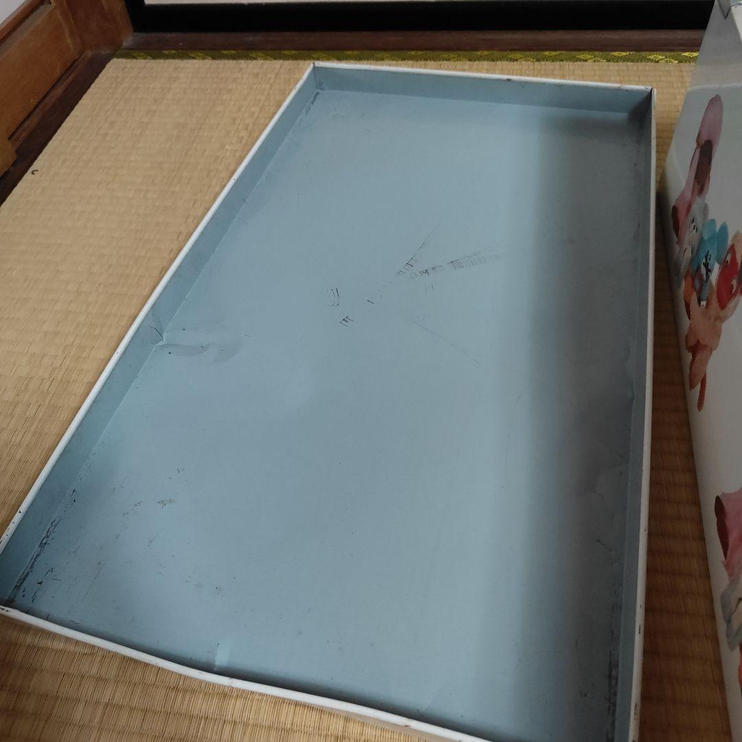 メル88777☆ レア☆ブリキ 衣装ケース ２個セット 昭和レトロ