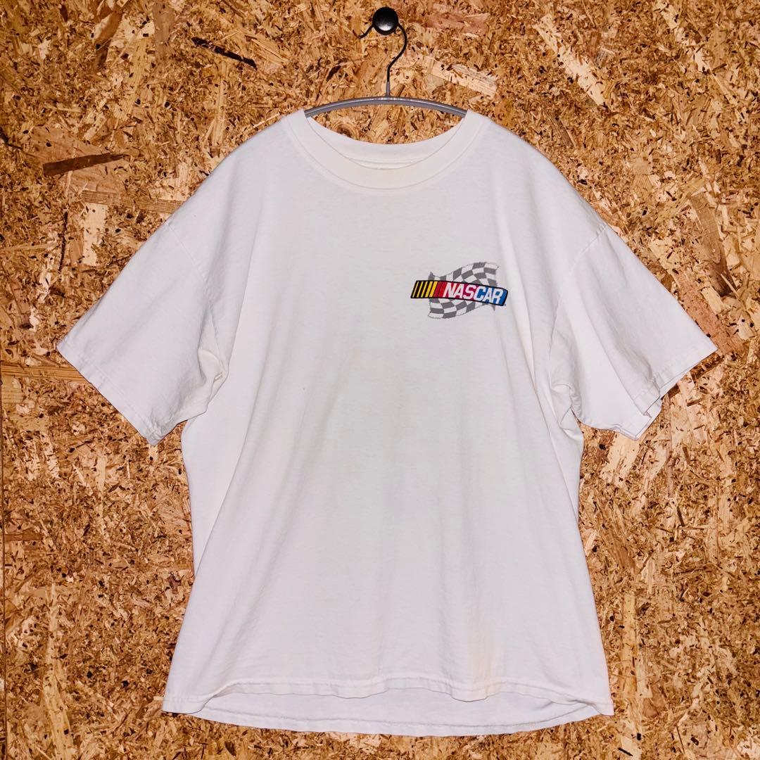 US古着 NASCAR プリント モーターカルチャーTシャツ　古着
