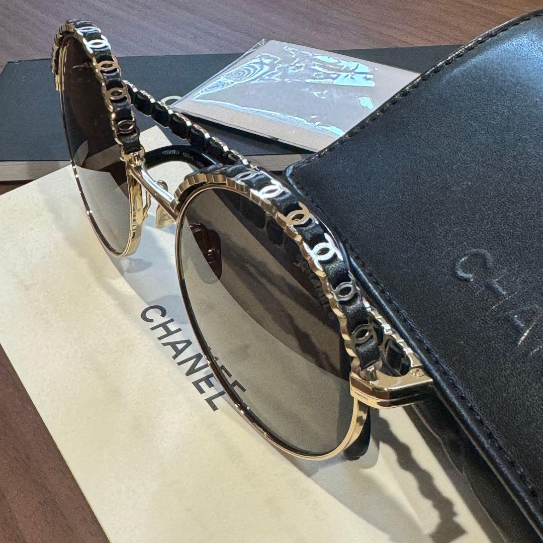 CHANEL ラウンドサングラス ブラック 完売品 丸形