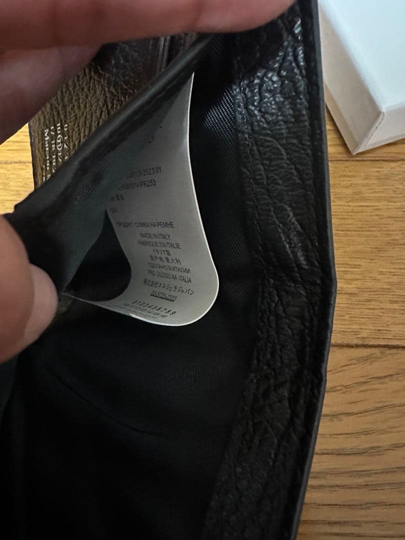 極美品MaisonMargiela 三つ折り財布