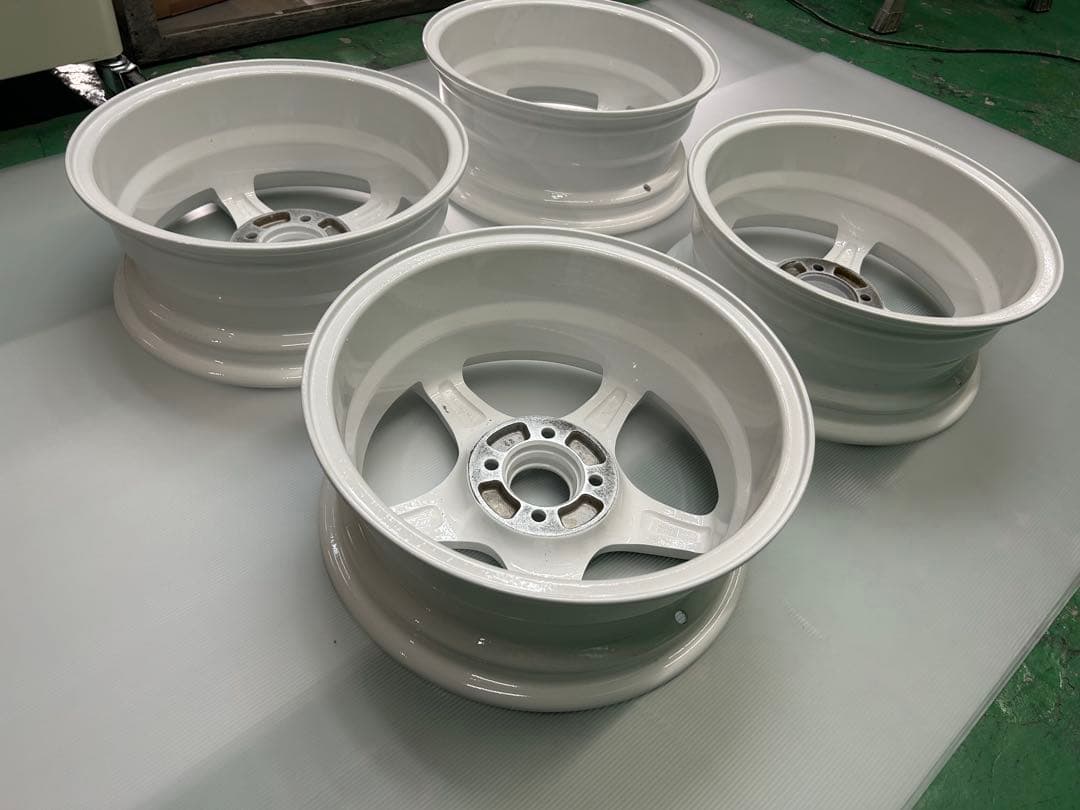 最終値下げ！A①アルミ15×6J 4穴PCD100 ＋43 ワークス カスタム