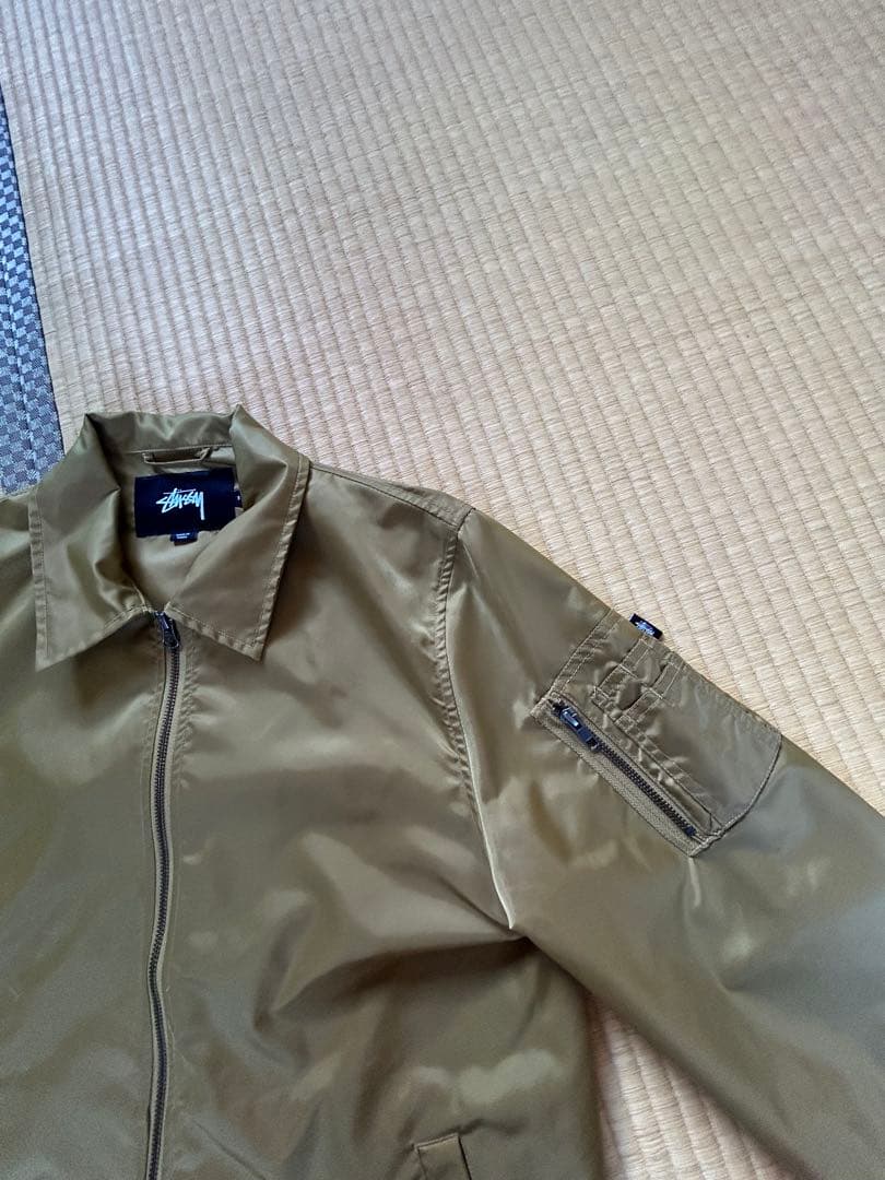 [美品]STUSSY ストゥーシー ミリタリージャケット　ゴールド　Sサイズ
