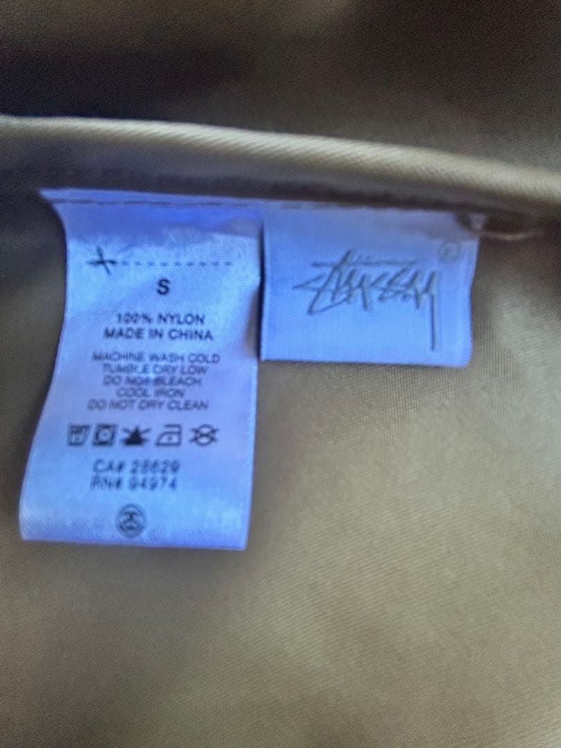 [美品]STUSSY ストゥーシー ミリタリージャケット　ゴールド　Sサイズ
