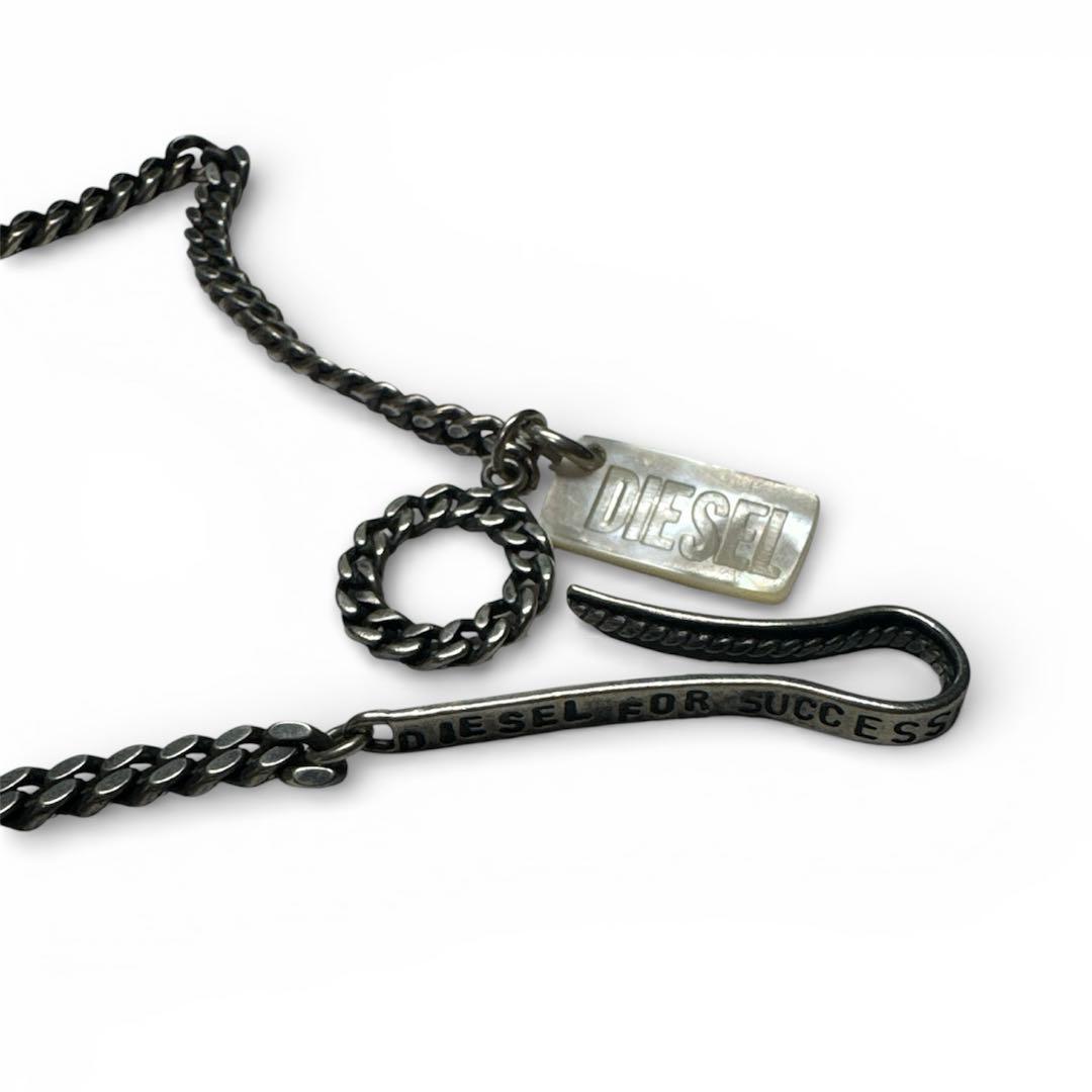 archive DIESEL ロゴ チャーム チェーンネックレス レア