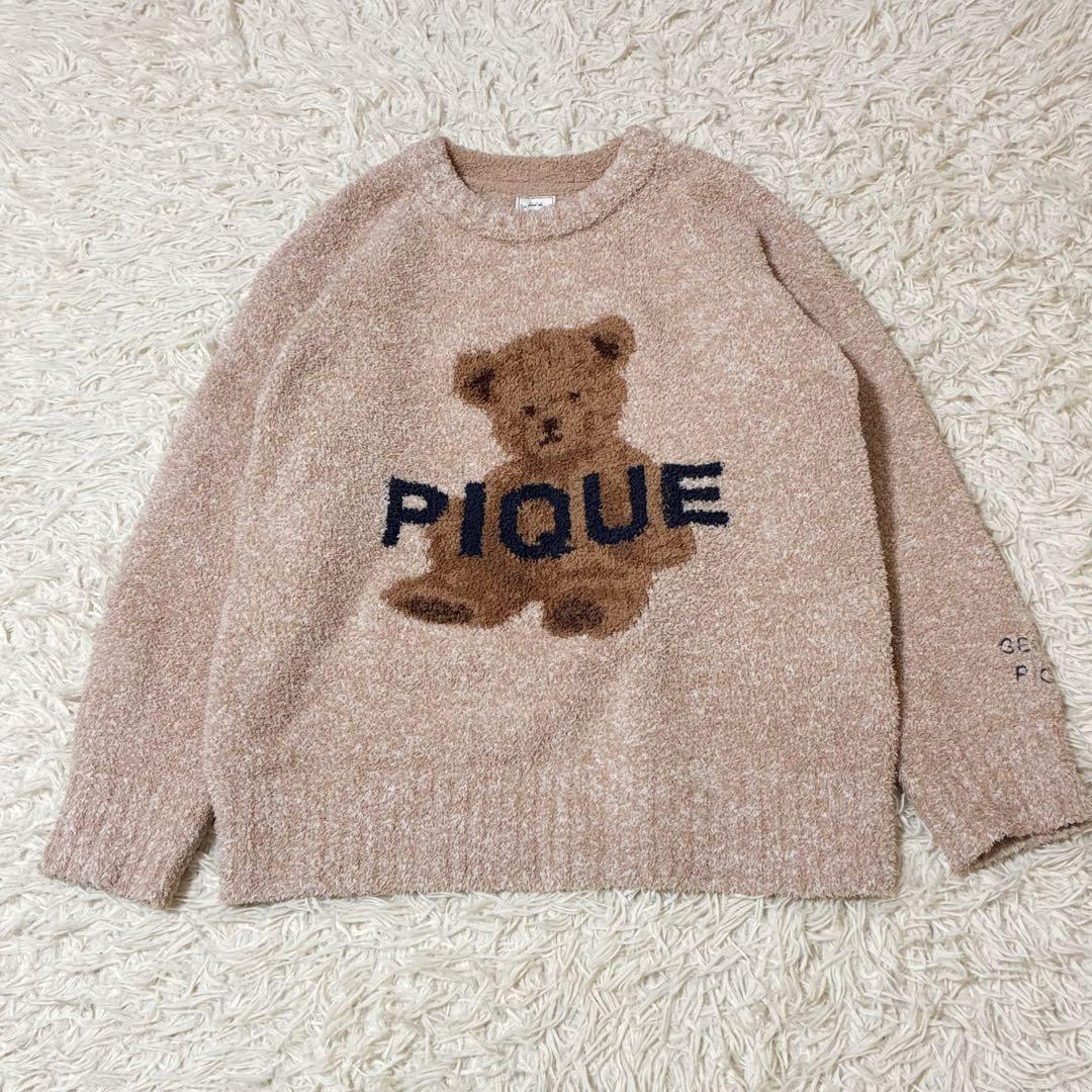 【美品】ジェラピケベアルームウェアgelato pique ベージュ上下セット