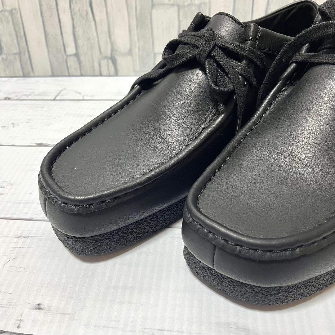 【使用１回】 Clarks ワラビー レザー ウォータープルーフ 25.5