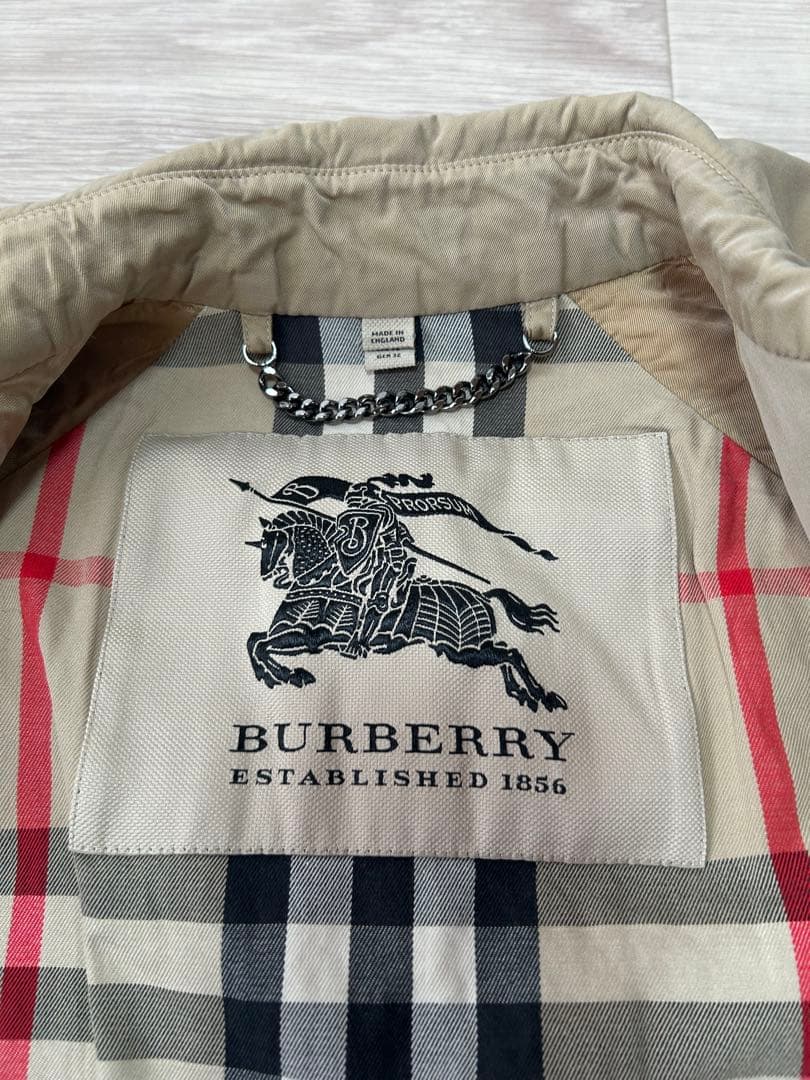 BURBERRY バーバリー ハーフトレンチコート UK4