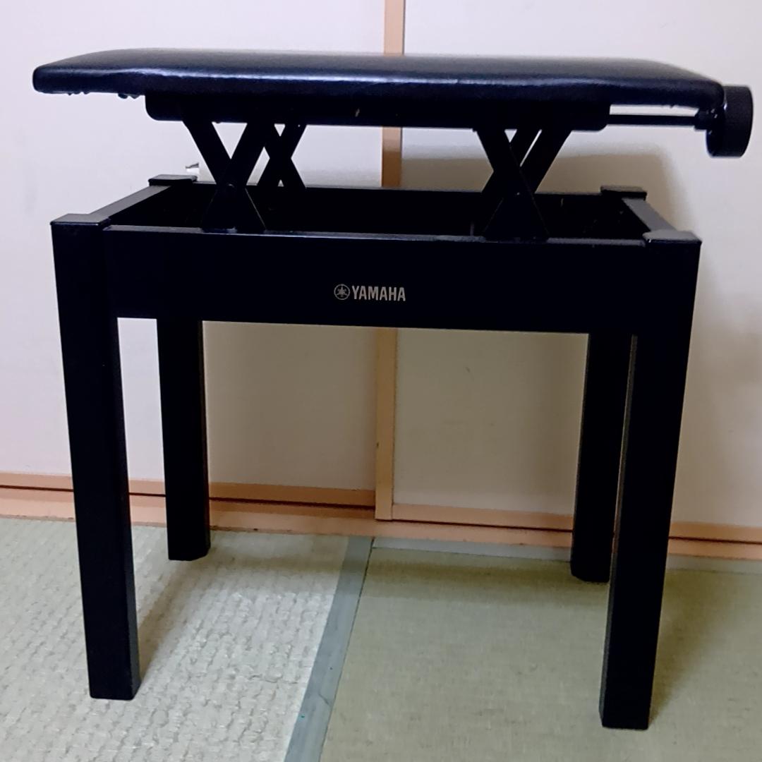 【週末特価】YAMAHA　ヤマハ　ピアノ椅子　高さ調整可能　ブラック　昇降式