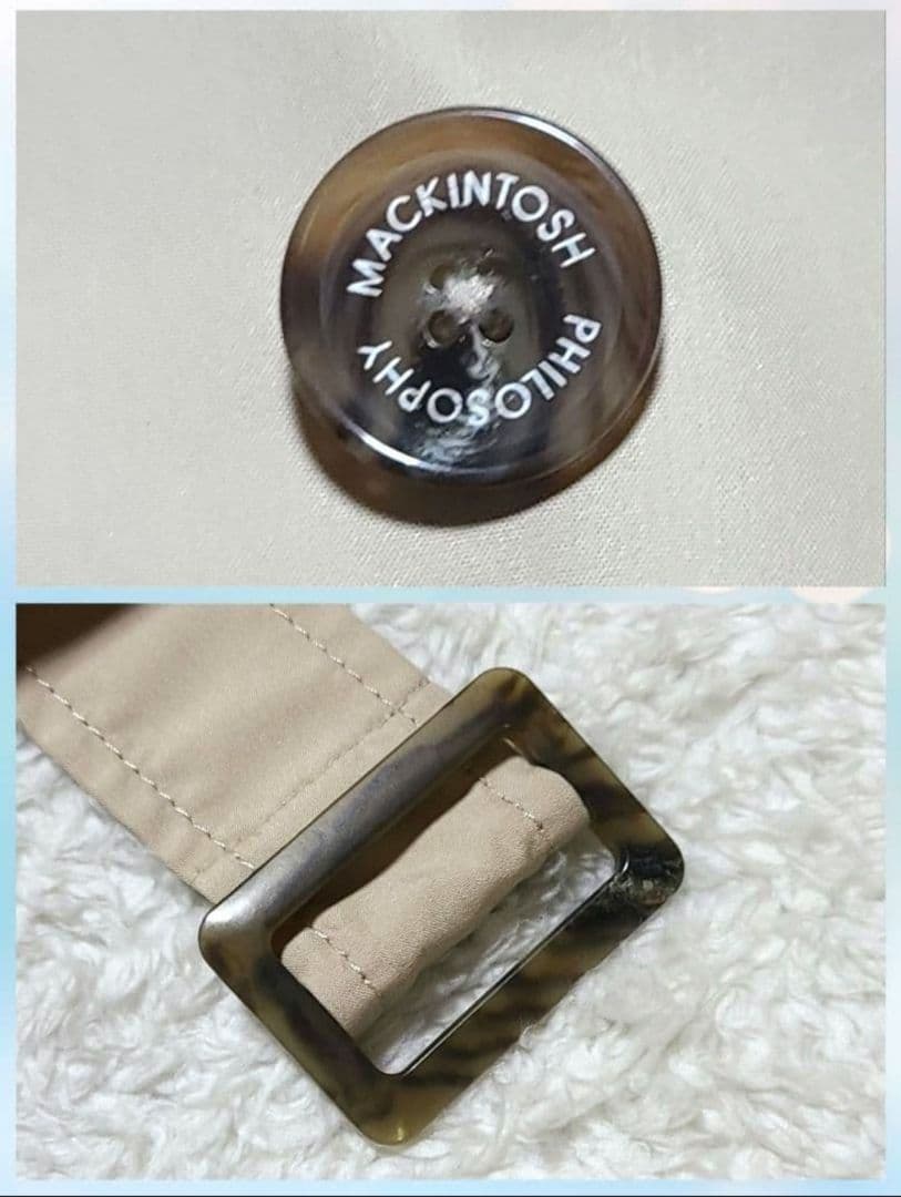 【美品】近年モデル　マッキントッシュ　スプリングコート　トレンチ　ダブル　ベルト