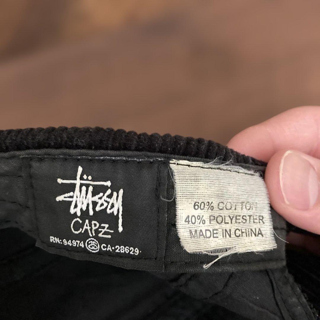 希少 レア　old stussyオールドステューシー　キャップ　ブラック