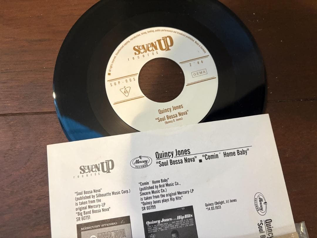 Quincy Jones Soul Bossa Nova 7インチ レア盤