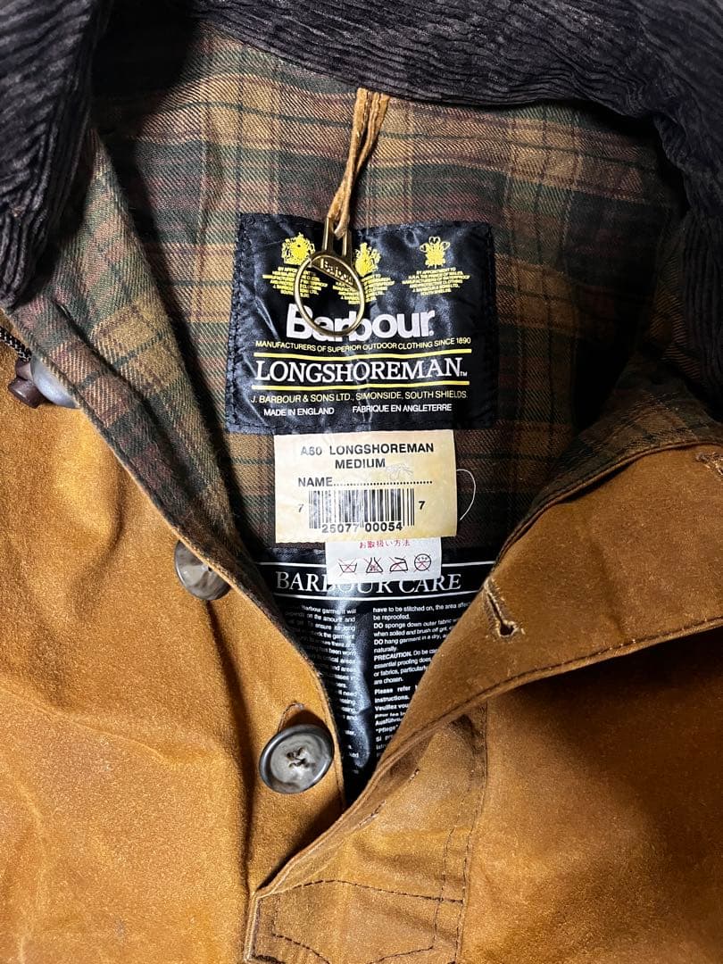 【ミントコンディション】90s barbour long shoreman