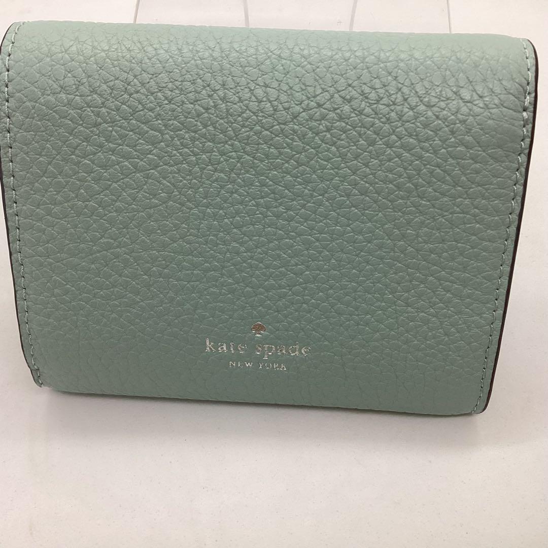 Kate spade ブルー系　コンパクト　スモール財布　K101